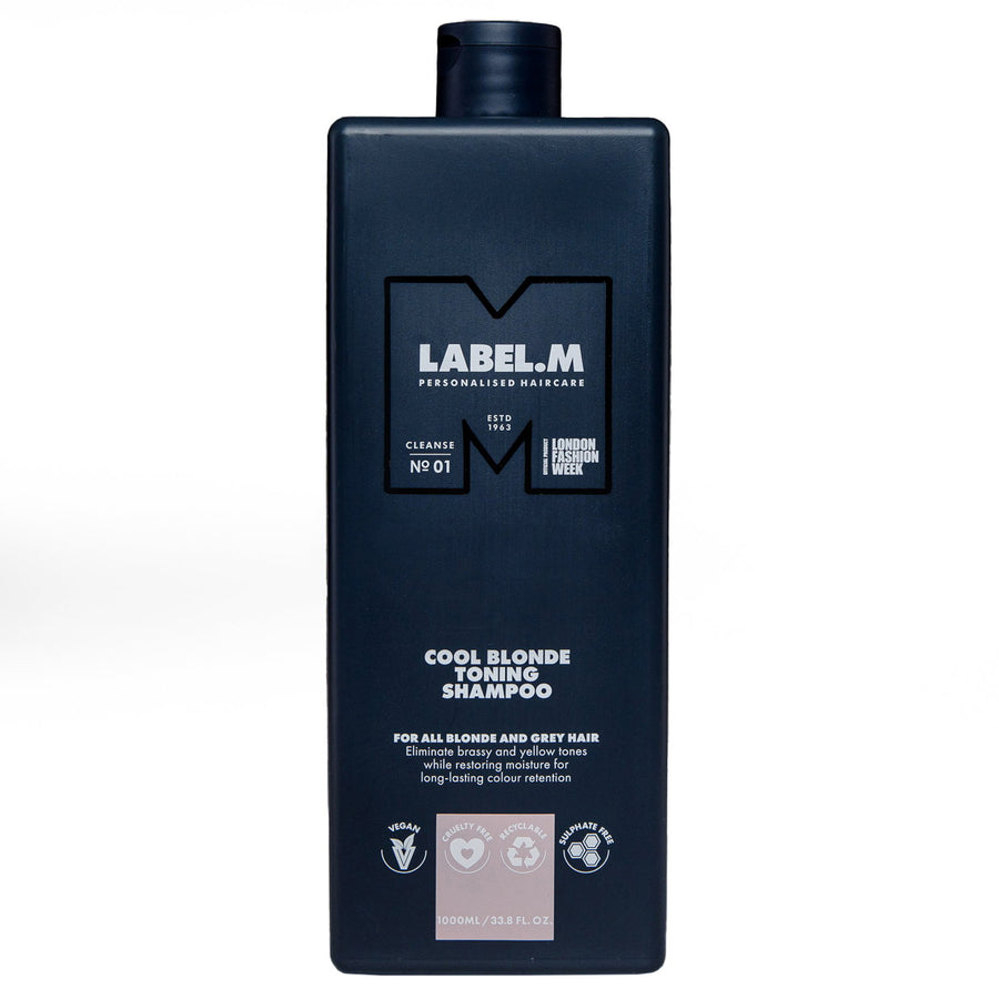Label.M Cool Blonde Shampoo zur Neutralisierung von Gelbtönen, 1000 ml