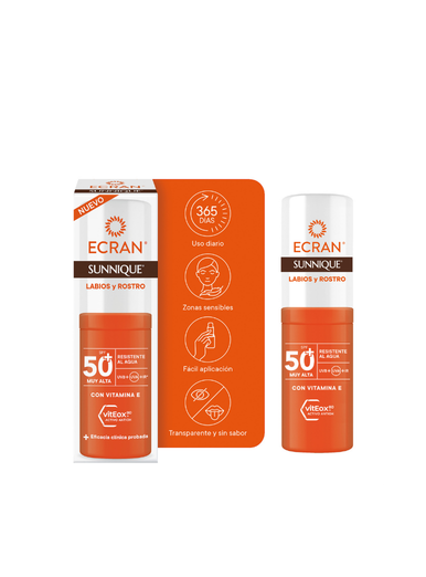 ECRAN ECRAN Sunnique Lippen und Gesicht Sonnenschutz Stick SPF 50 8 ml Sonnenpflege
