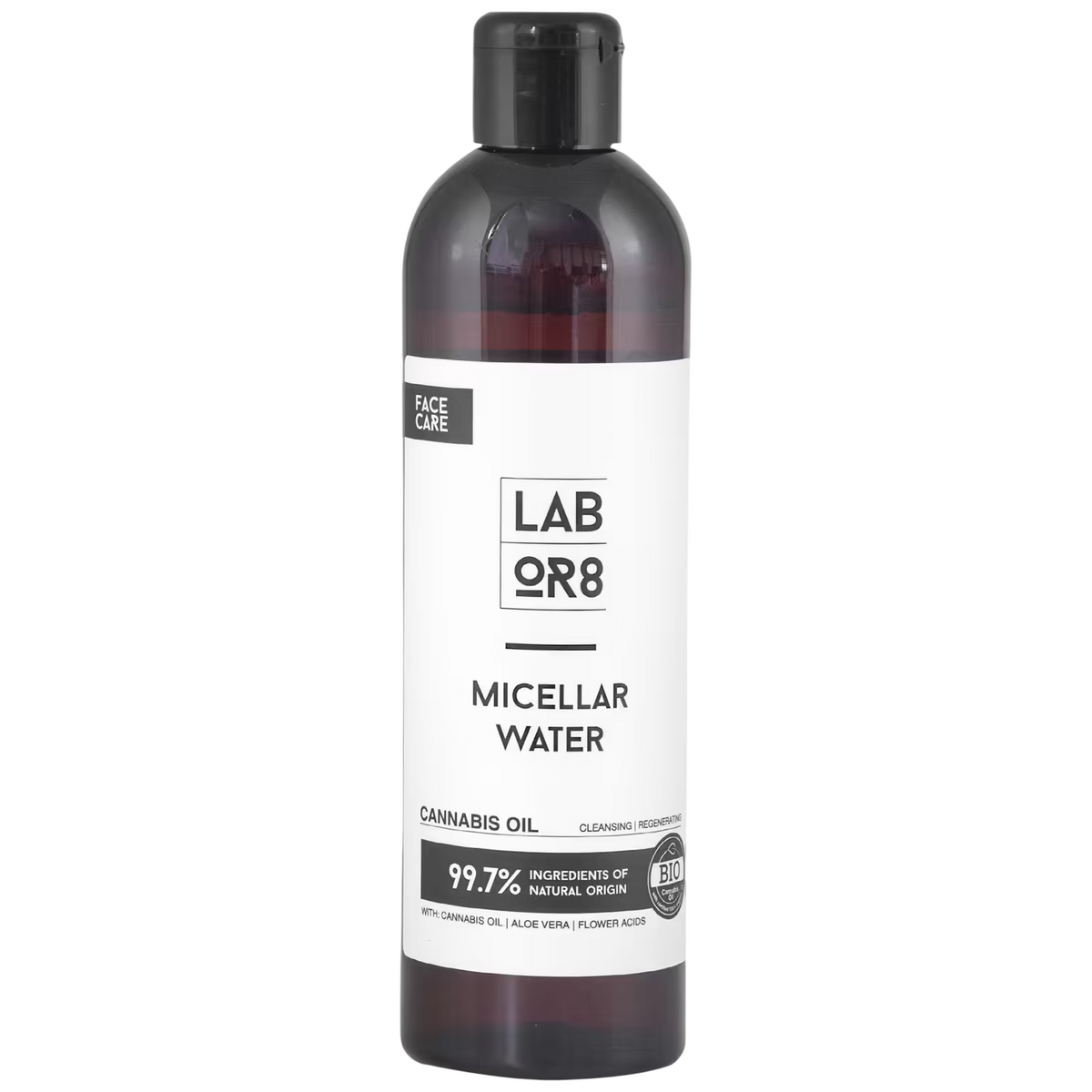 LABOR8, Hemp, Natural Ingredients, Cleansing & Moisturising, Micellar Water, All Skin Types, 300 ml