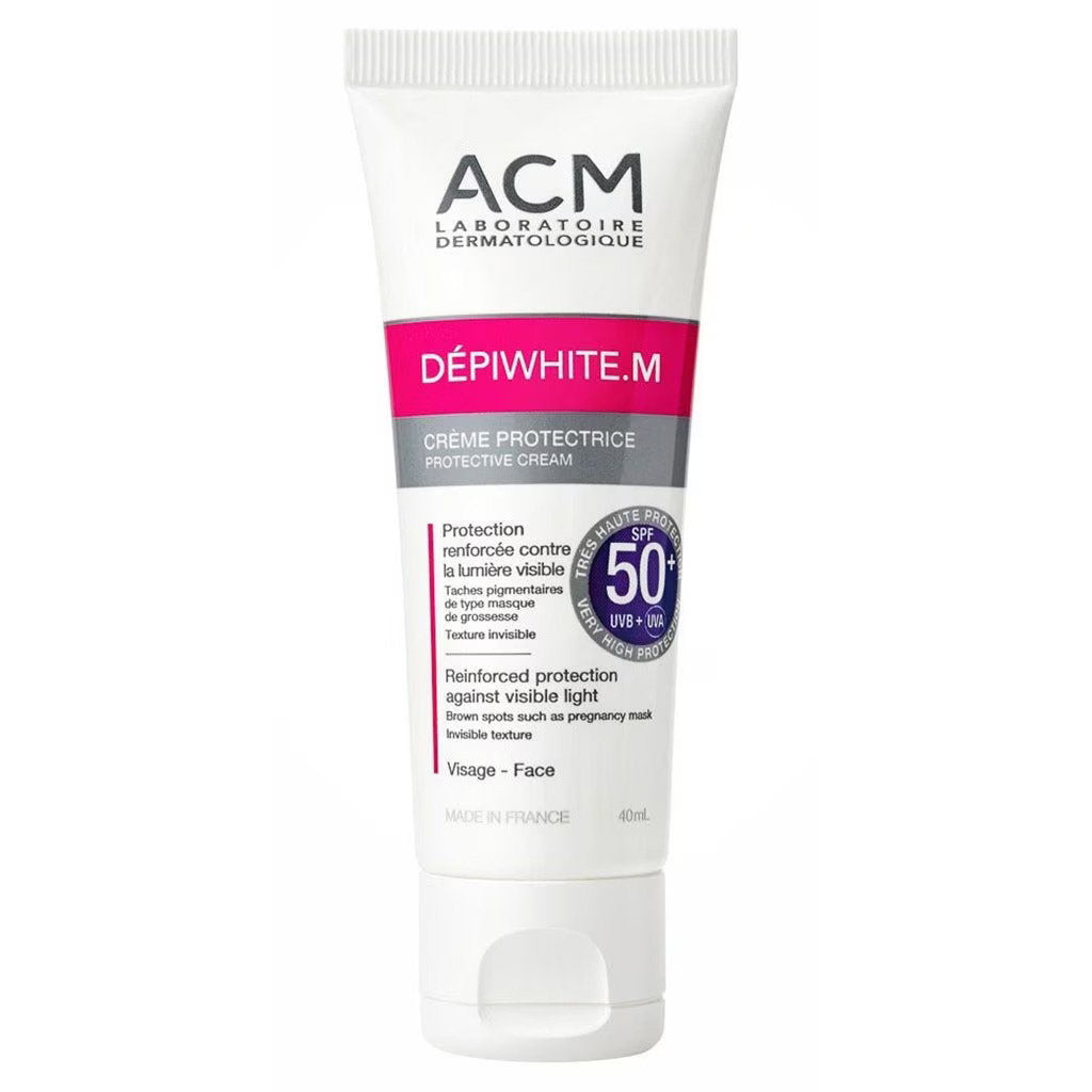 Laboratoire ACM, Depiwhite M, Schützend, Sonnencreme, Für das Gesicht, SPF 50+, 40 ml