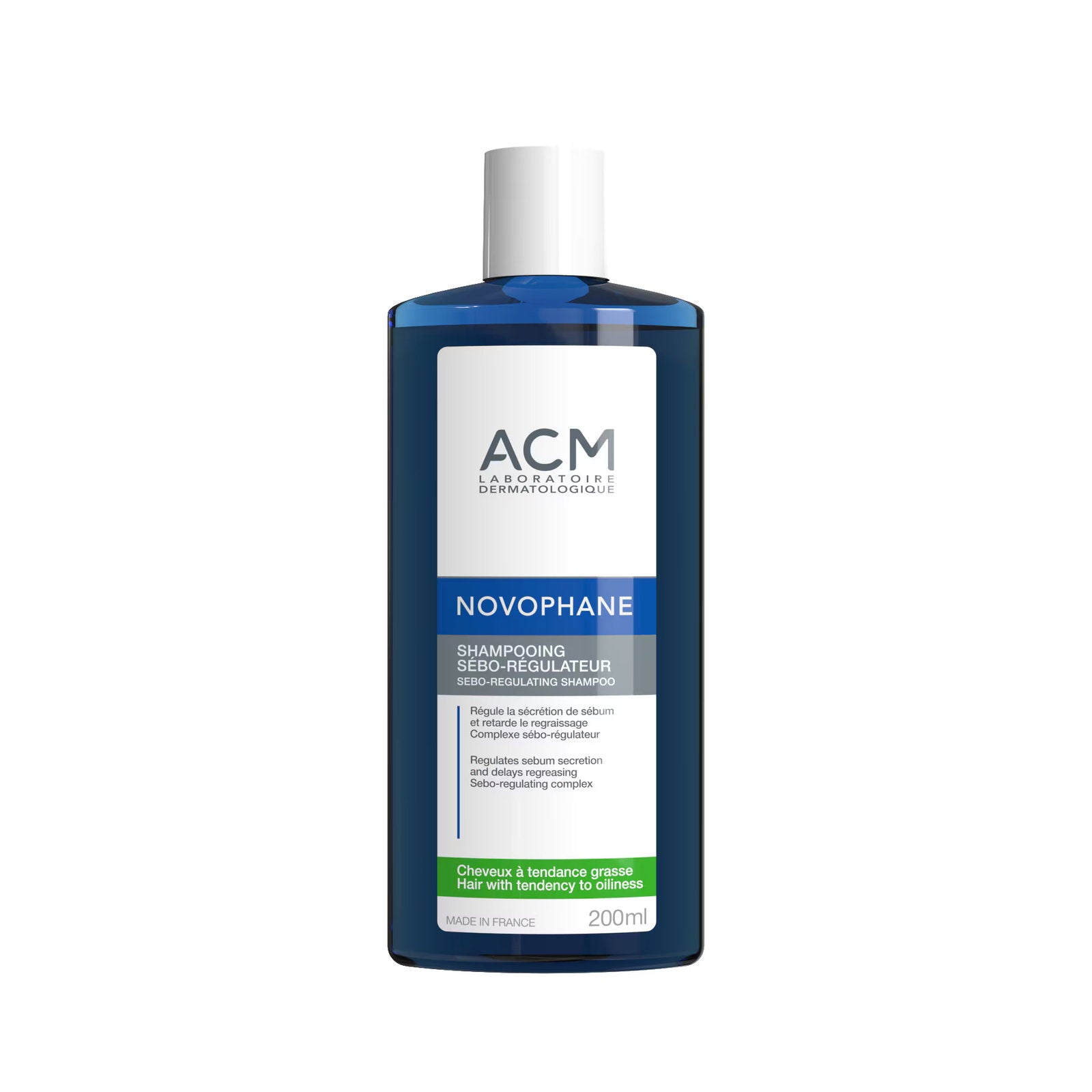 Laboratoire ACM Laboratoire ACM, Novophane, Haarshampoo, Zur Regulierung von übermäßigem Talg, 200 ml Regular