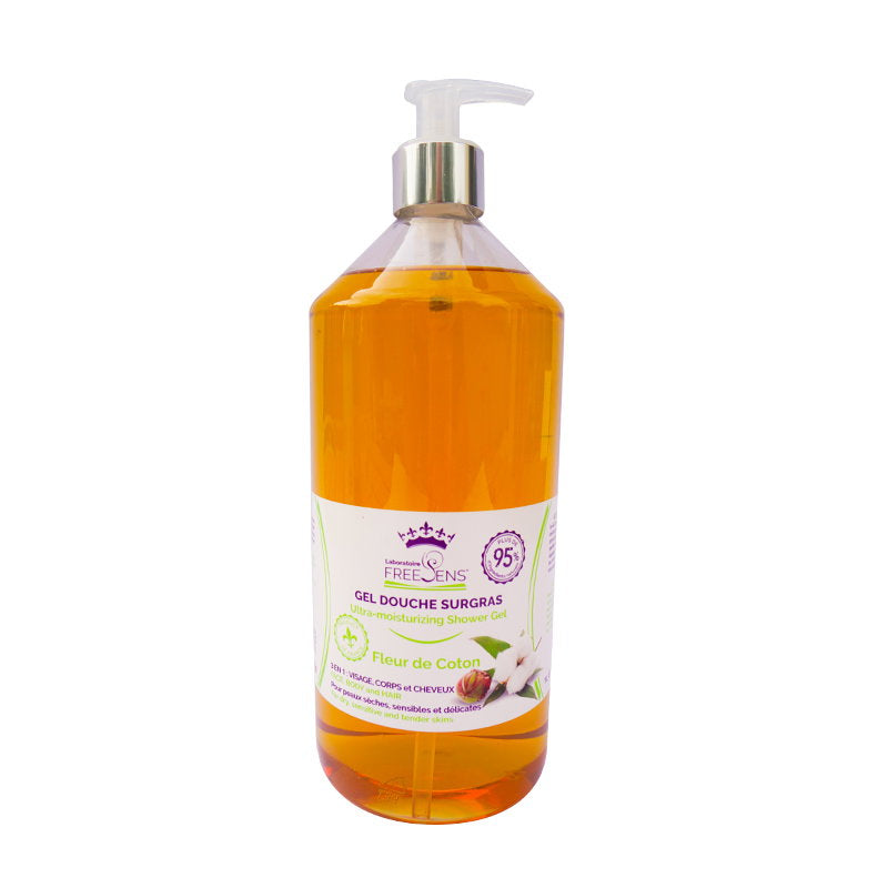 Laboratoire Freesens, Freesens, Shower Gel & Shampoo 2-In-1, Cotton Flower, 1000 ml