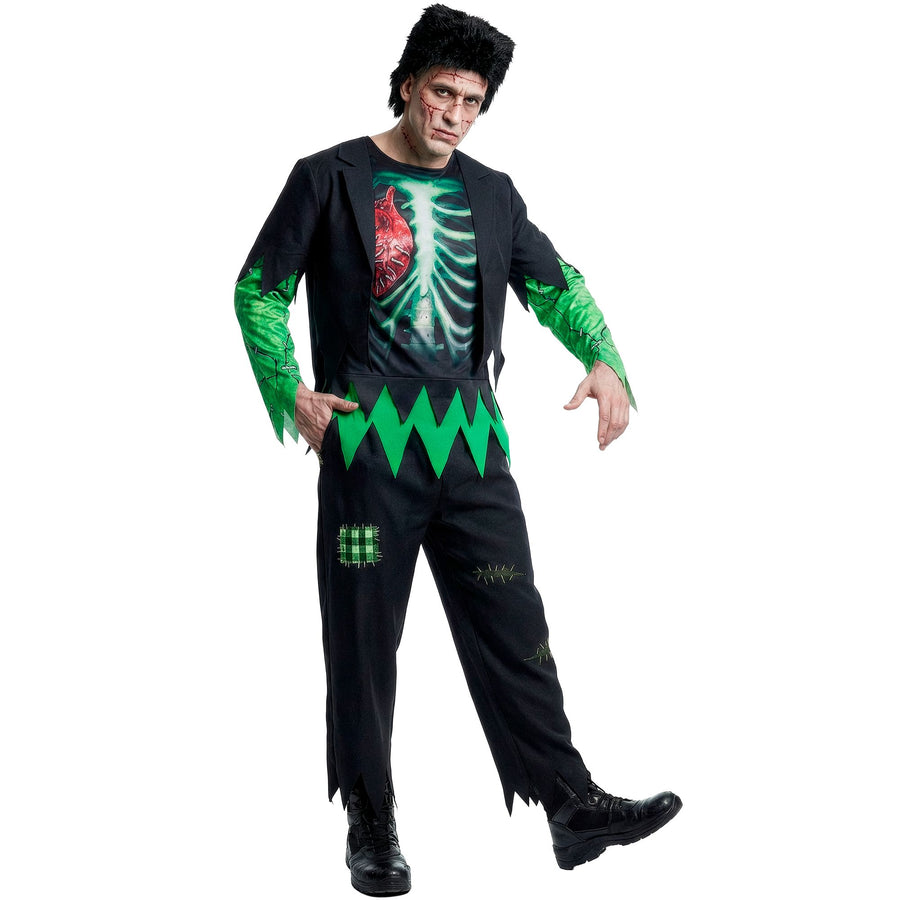 "LABORMONSTER" (Jacke mit Hemd, Hose, Perücke) – Vorderansicht