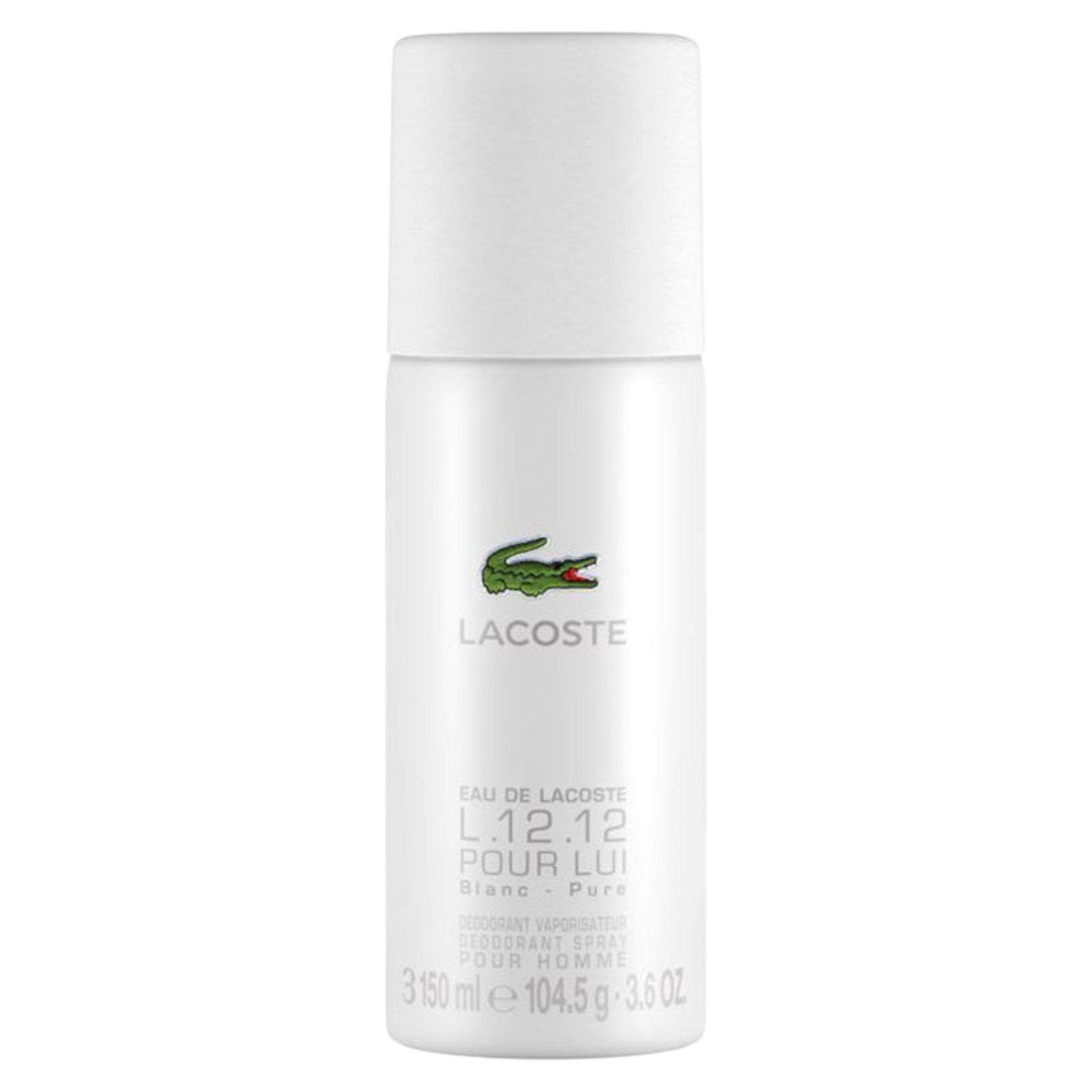 Lacoste Lacoste, Eau de Lacoste L.12.12 Blanc, Deodorant Spray, Für Männer, 150 ml Regular