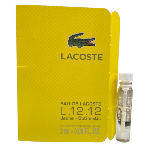 Lacoste Lacoste, Eau de Lacoste L.12.12 Jaune - Optimistic, Eau de Toilette, Für Männer, 2 ml Fläschchen Vial