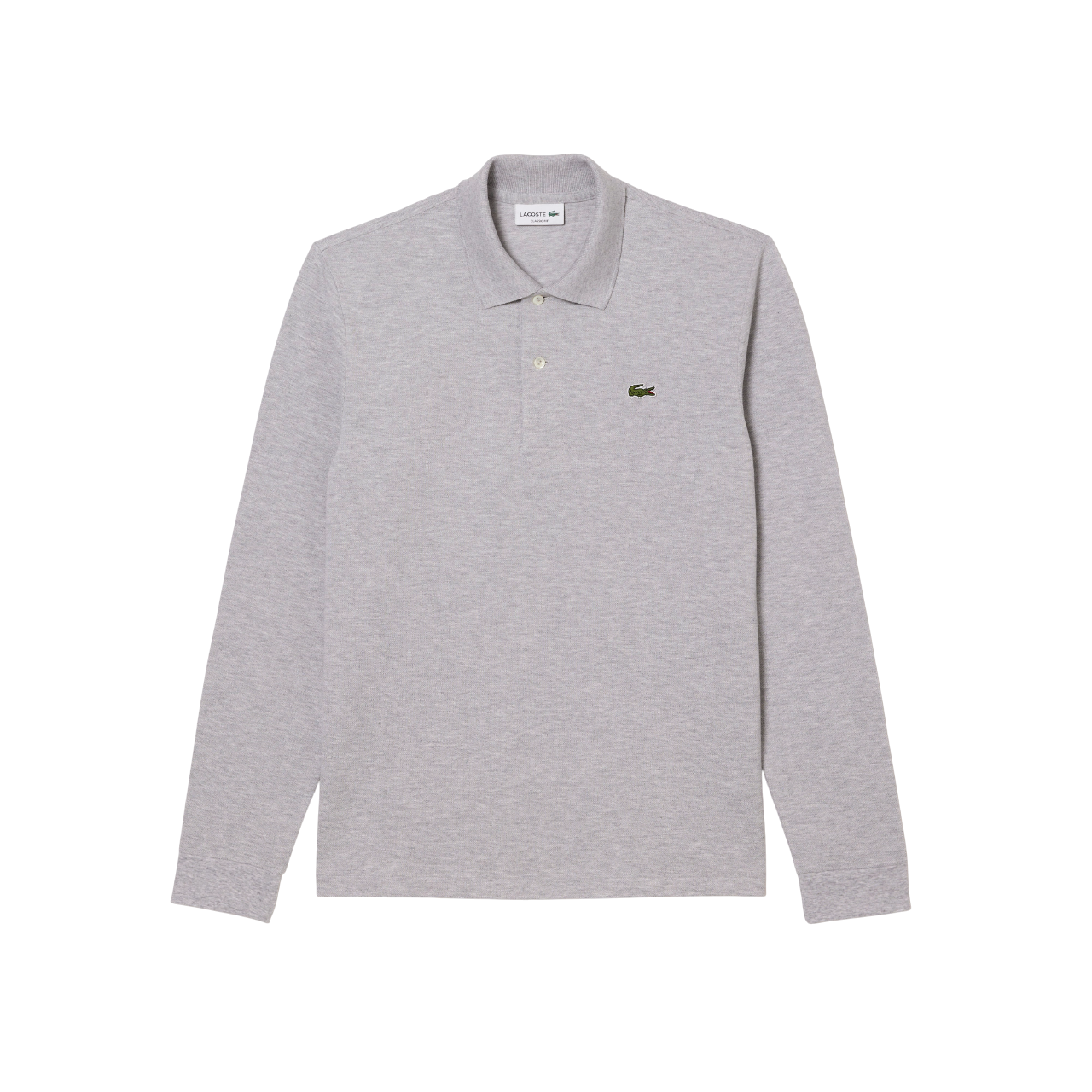 Lacoste, Classic Fit, Langarm, Herren Textil-T-Shirt, Grau, L1313-00 CCA, Größe M