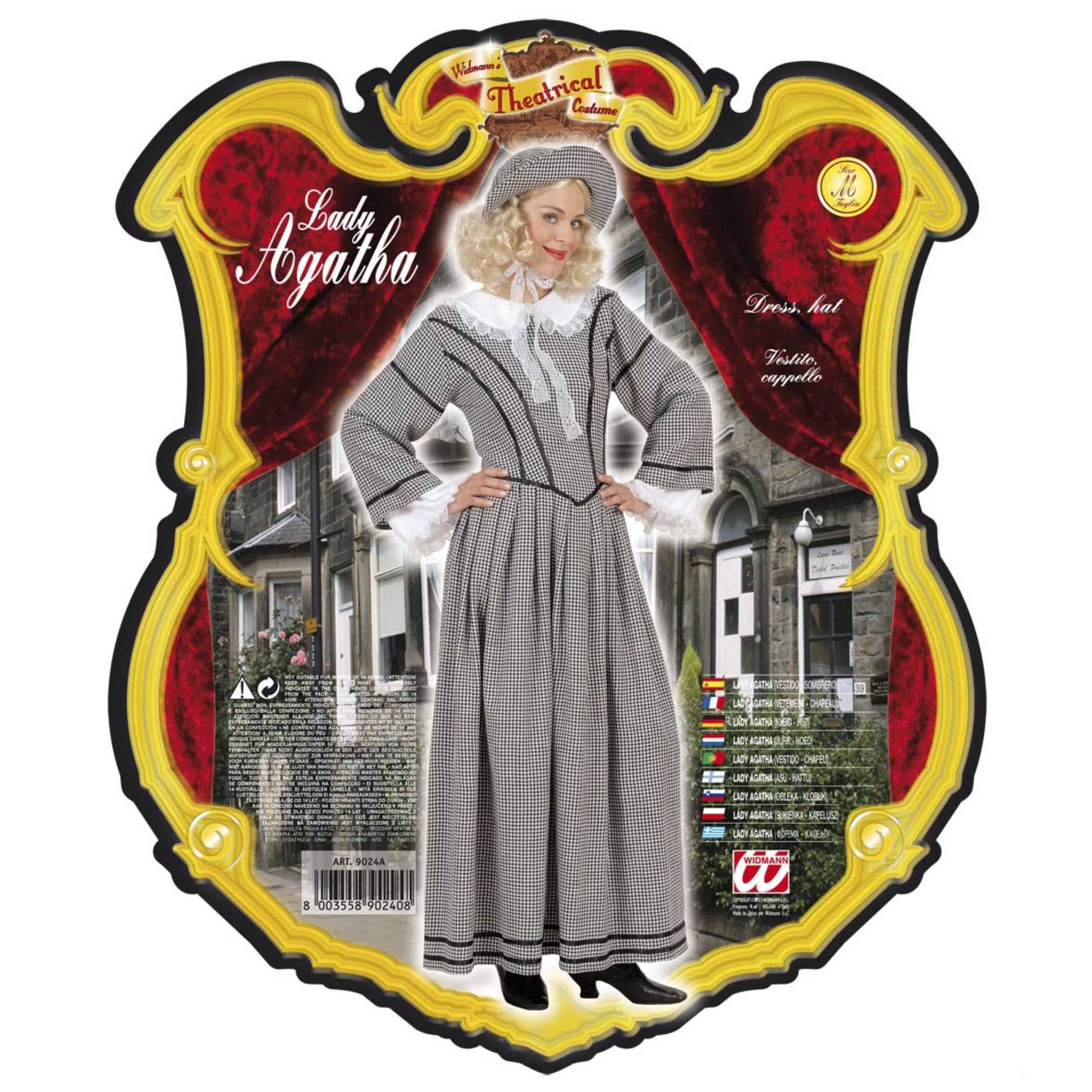 "LADY AGATHA" (Kleid, Hut) – Detailansicht