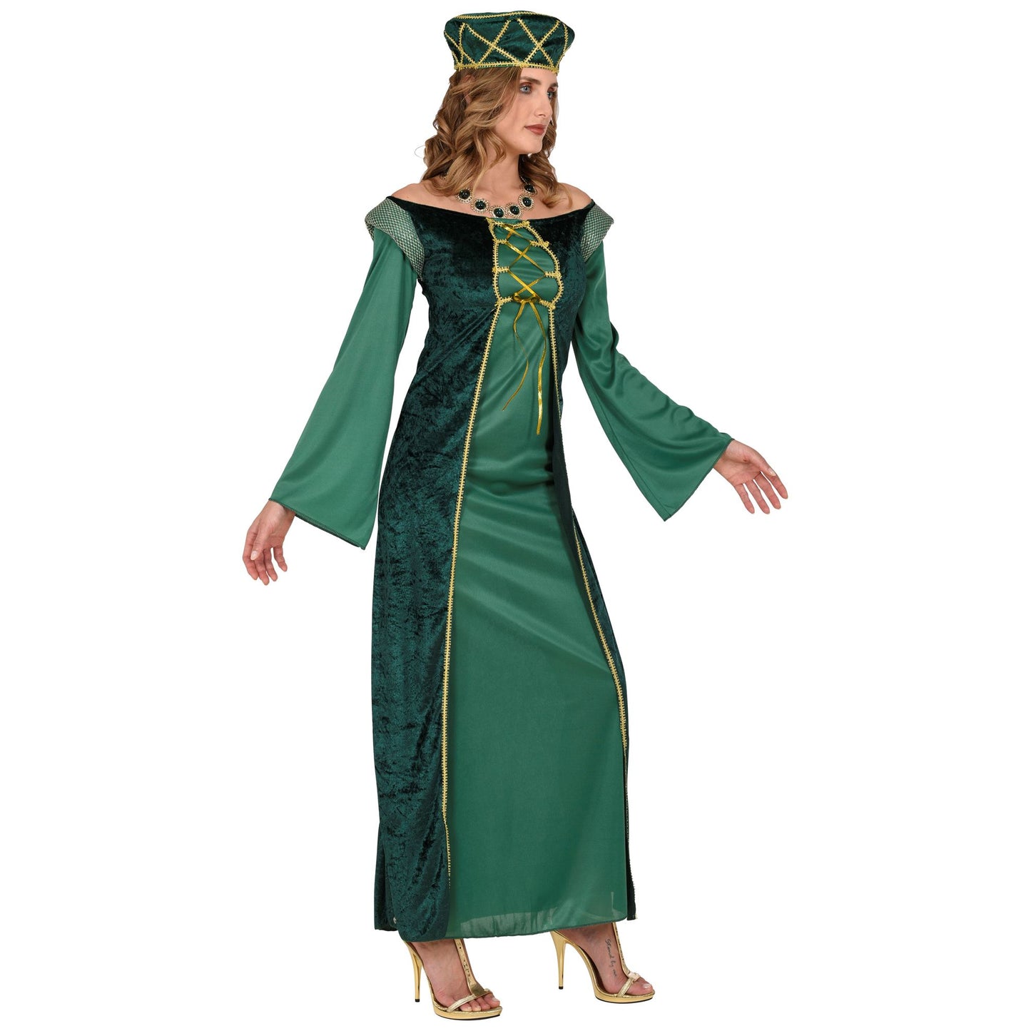 "LADY ELEONORE" (Kleid, Hut) – Detailansicht