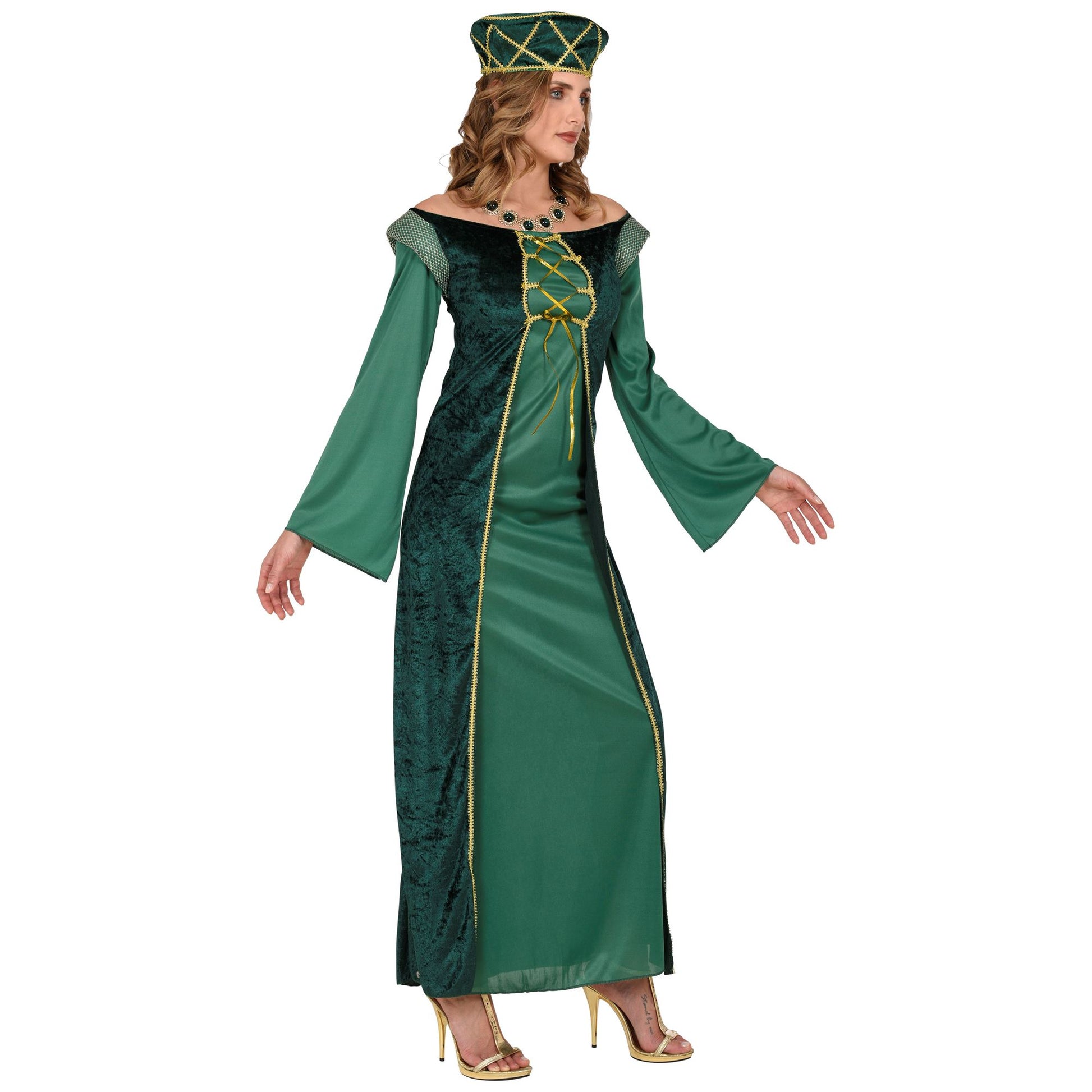 "LADY ELEONORE" (Kleid, Hut) – Detailansicht