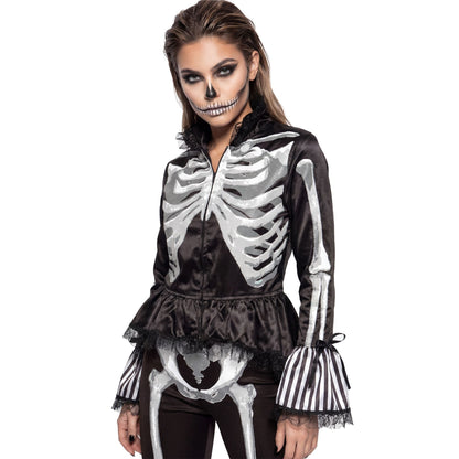 "LADY SKELETON" (Jacke) – Vorderansicht