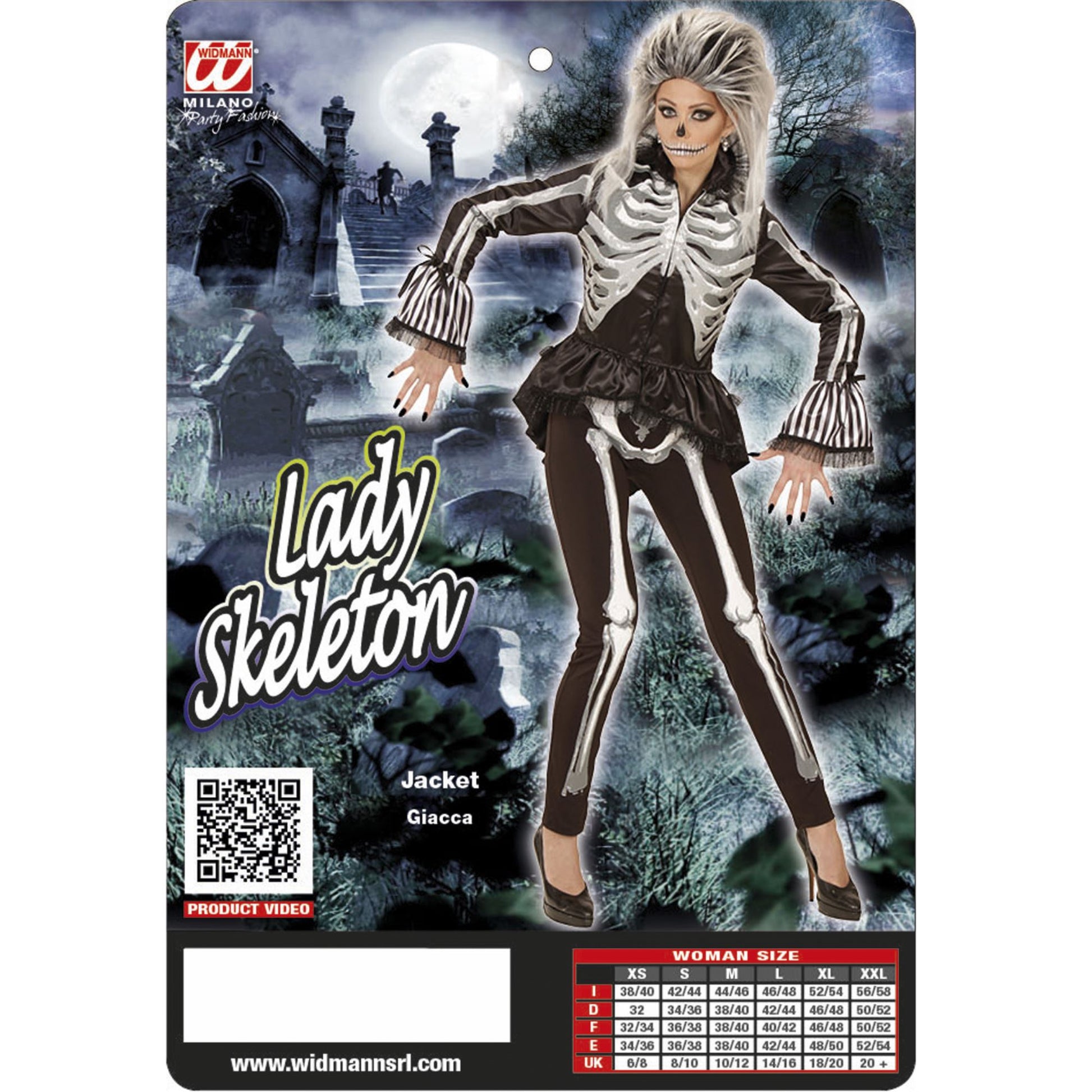 "LADY SKELETON" (Jacke) – Ansicht 3