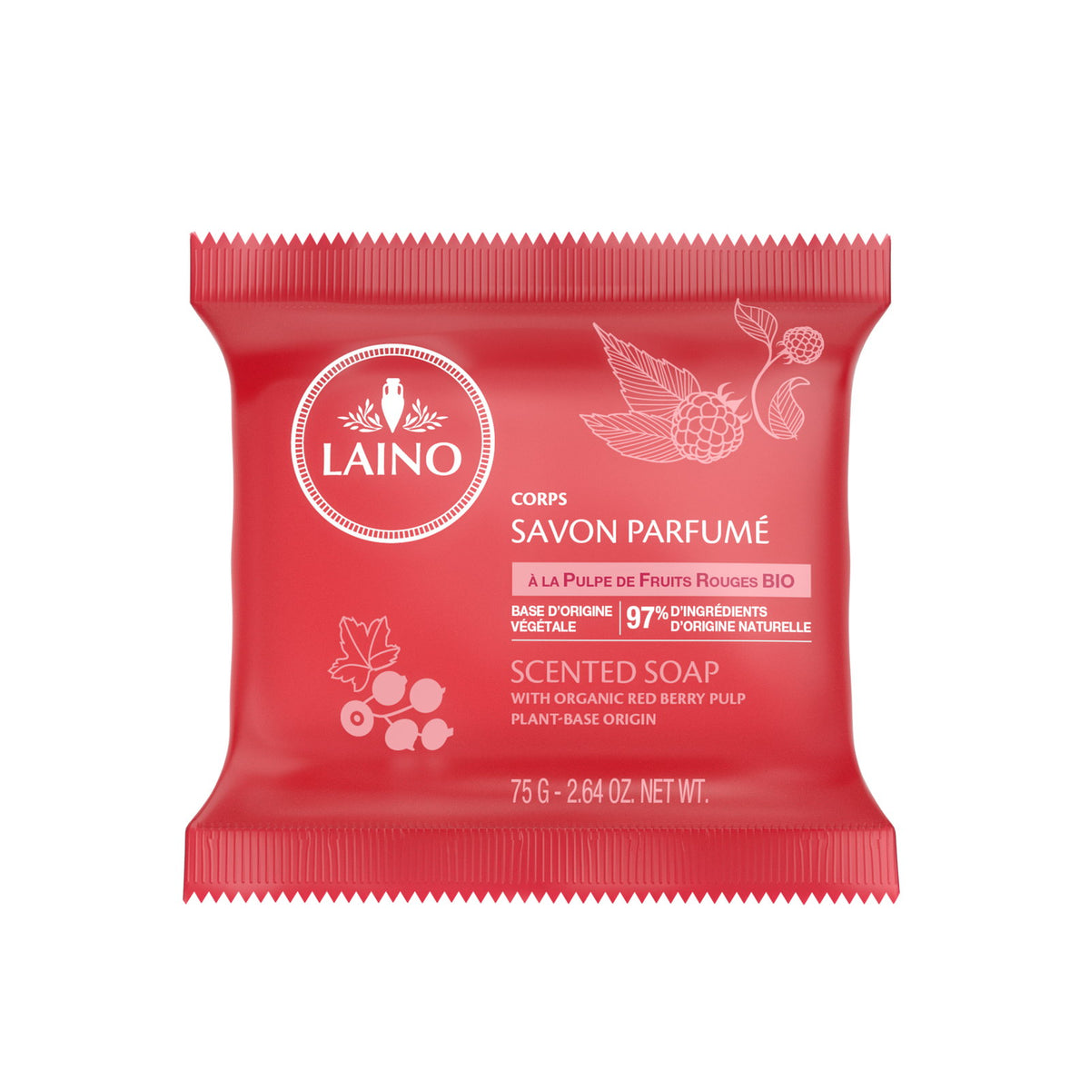 Laino, Laino, Rote Beere, Reinigung, Seifenstück, 75 g