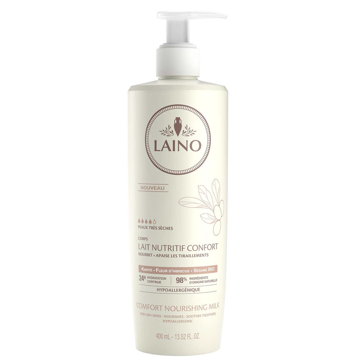 Laino, Laino, Karité, Nährend, Körpermilch, 400 ml