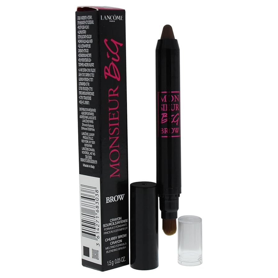 Lancome Lancome, Monsieur Big Brow, Mischen, Augenbrauencreme-Stift & Bürste 2-in-1, 03, Braun, 1.5 g Regular