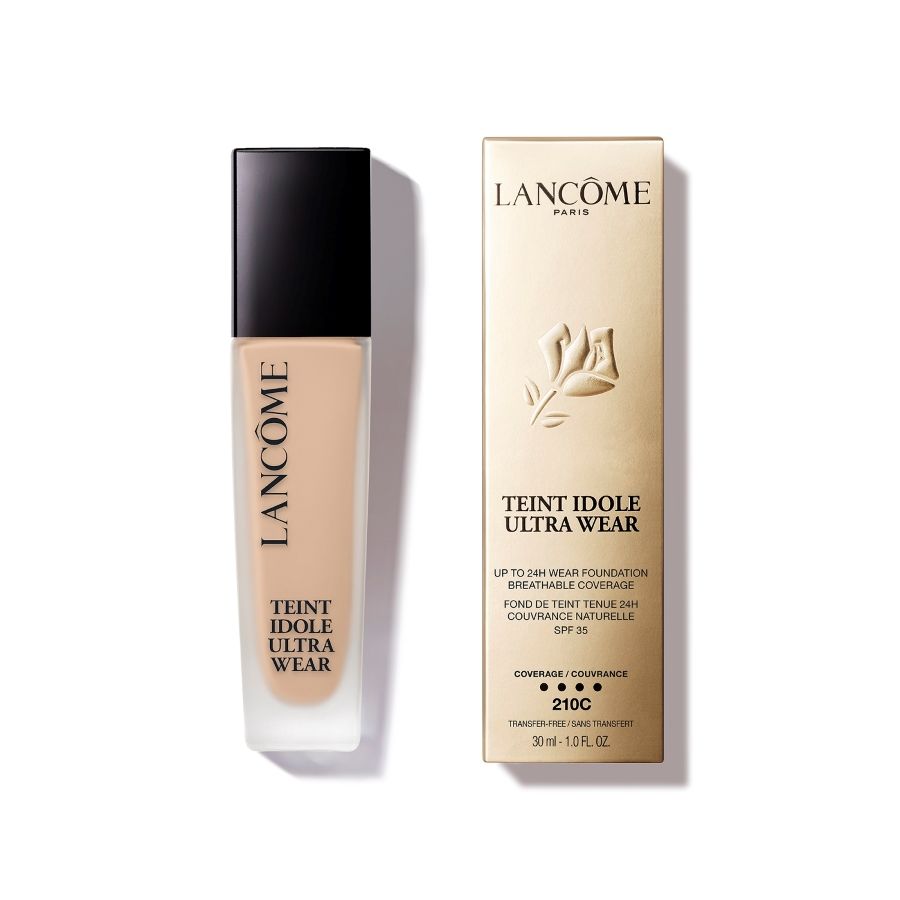 Lancome, Teint Idole Ultra Wear, Natürliche Abdeckung, Flüssige Grundierung, 210, Cool, SPF 35, 30 ml