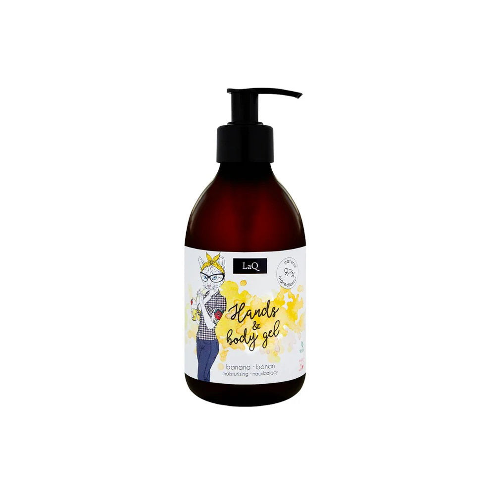 LaQ, Banana, Reinigung und Hydratisierung, Duschgel, Sensibel, 300 ml