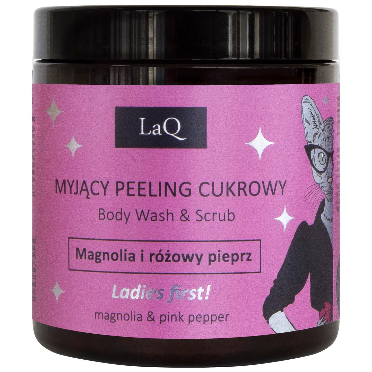 LaQ, Magnolia & Pink Pepper, Cleansing & Exfoliating, Duschgel, 220 g