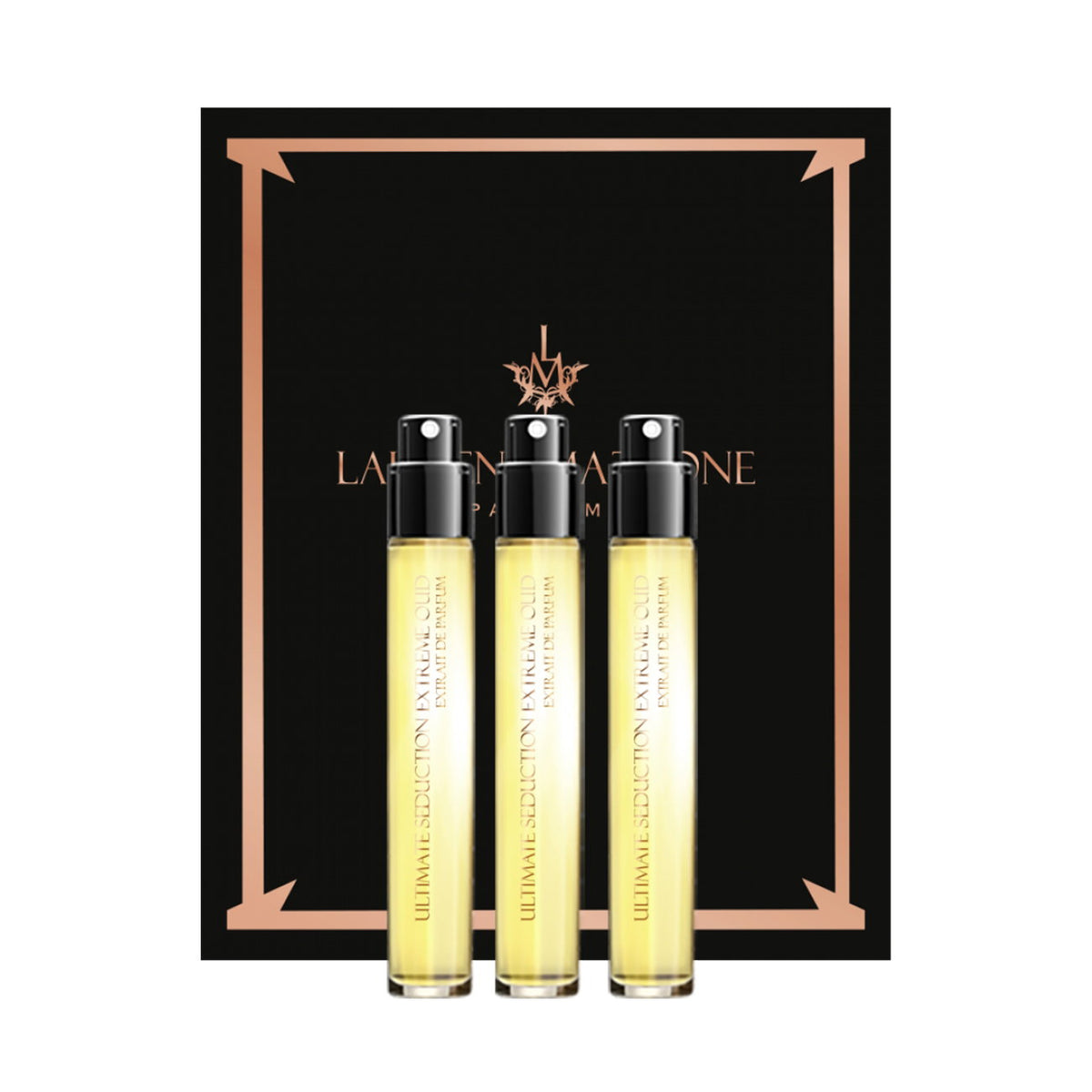 Set Trio, Laurent Mazzone, Ultimate Seduction Oud, Parfumextrakt, Unisex, 3 stk, 15 ml *Miniatur