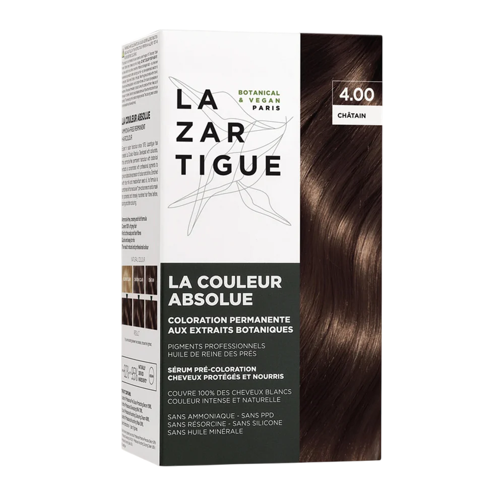 Lazartigue, La Couleur Absolue, Permanente Haarfarbe, 4.00 Chocolate Chestnut, 143 ml