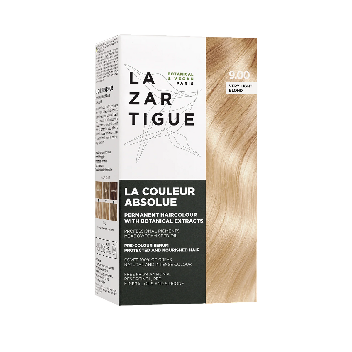 Lazartigue, La Couleur Absolue, Permanente Haarfarbe, 9.00 Very Light Blonde, 143 ml