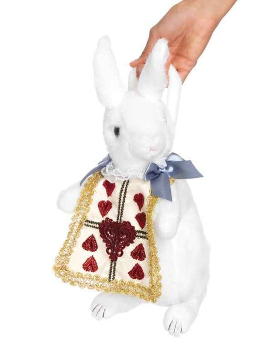Leg Avenue Weißes Alice White Rabbit Handtasche – Plüsch Kostümzubehör - Fasnacht24.ch