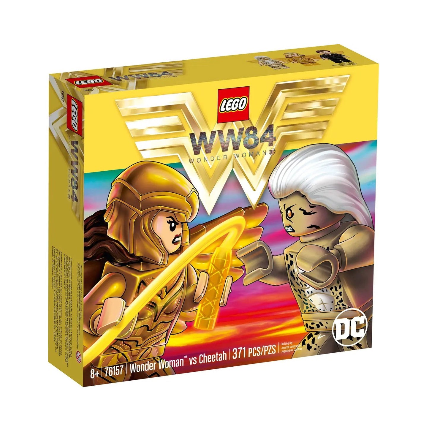Lego, DC, Wonder Woman gegen Cheetah, Konstruktionsset, 76157, Unisex, 8+ jahre, 371 stk