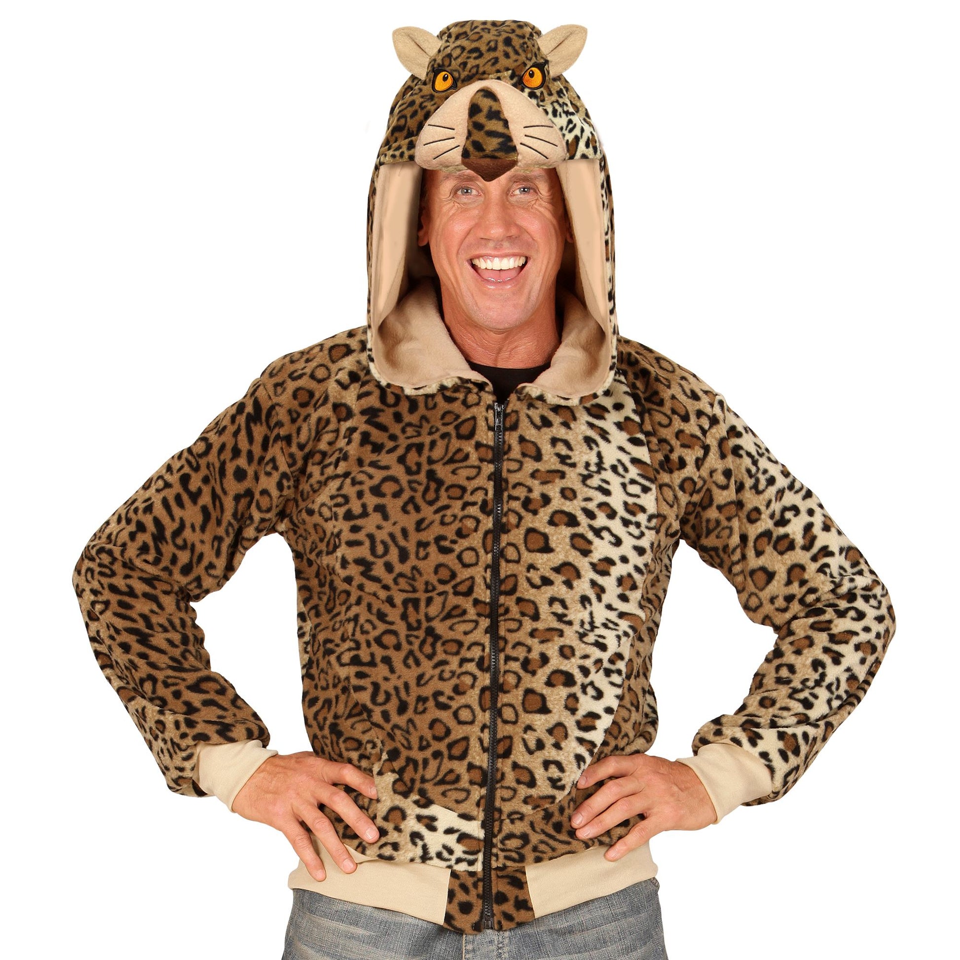 "LEOPARD" (Fleecejacke mit Kapuze) – Ansicht 3