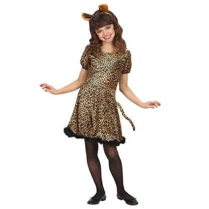 "LEOPARD" (Kleid mit Schwanz, Ohren) – Vorderansicht