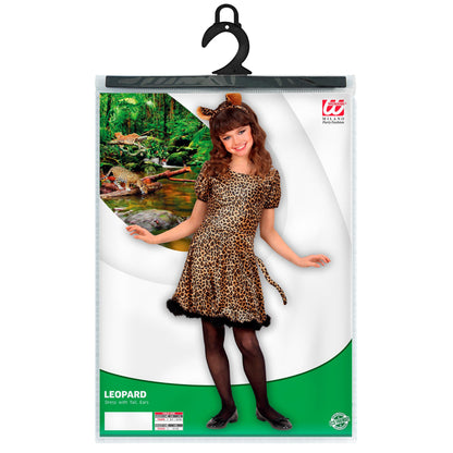 "LEOPARD" (Kleid mit Schwanz, Ohren) – Detailansicht
