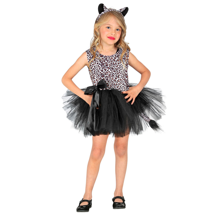 "LEOPARD" (Kleid mit Tutu, Haarreif) – Vorderansicht