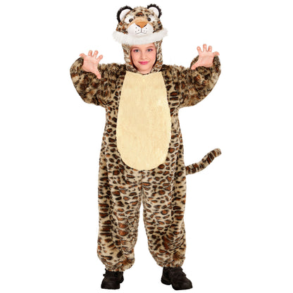 "LEOPARD SOFT PLÜSCHKOSTÜM" (Overall mit Kapuze und Maske) – Detailansicht