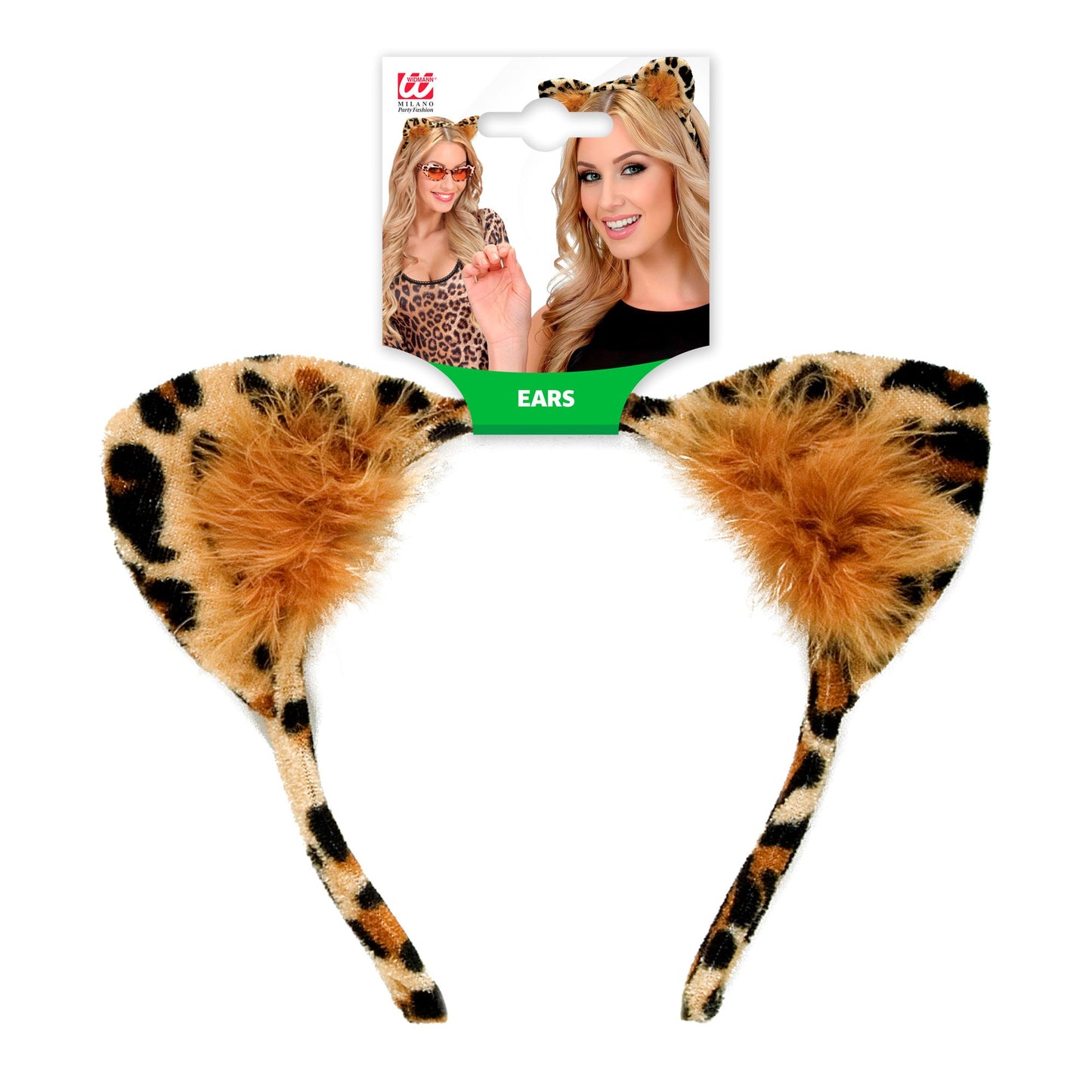 "LEOPARDEN OHREN" aus Samt – Detailansicht