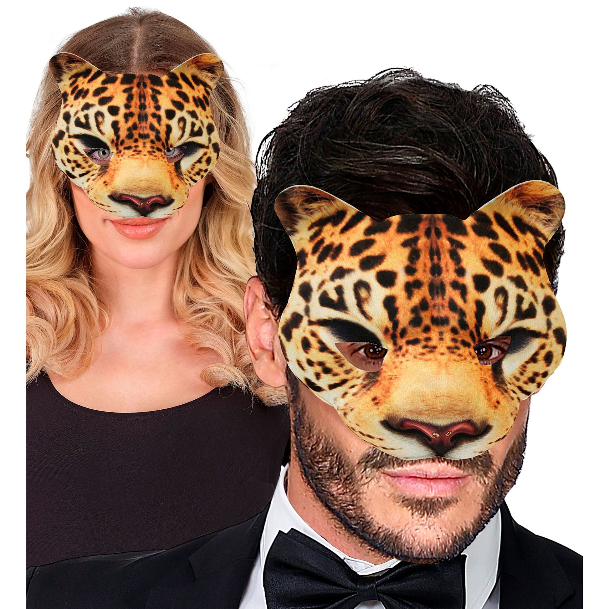"LEOPARDENMASKE KINNLOS AUS STOFF" – Ansicht 3
