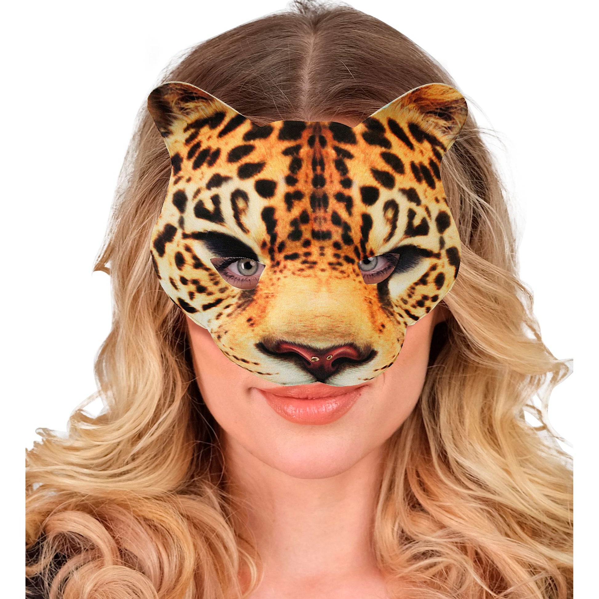 "LEOPARDENMASKE KINNLOS AUS STOFF" – Ansicht 5