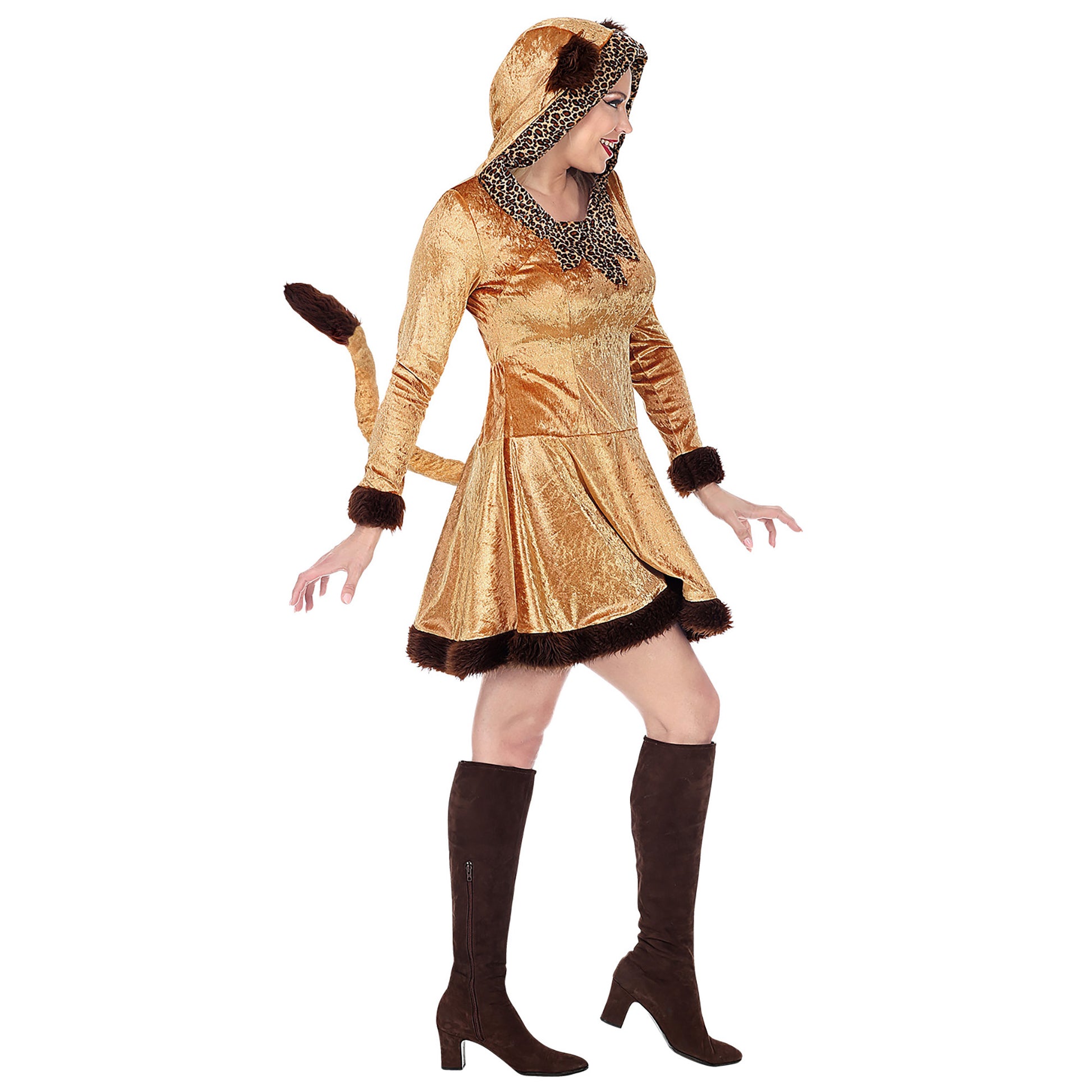 "LEOPARDIN" (Kleid mit Kapuze) – Ansicht 3