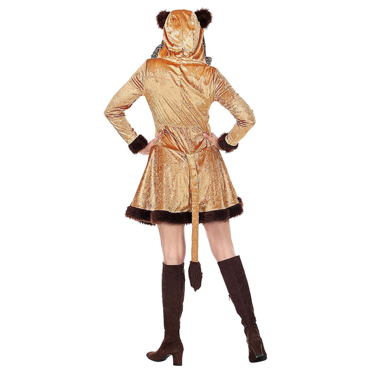 "LEOPARDIN" (Kleid mit Kapuze) – Ansicht 4