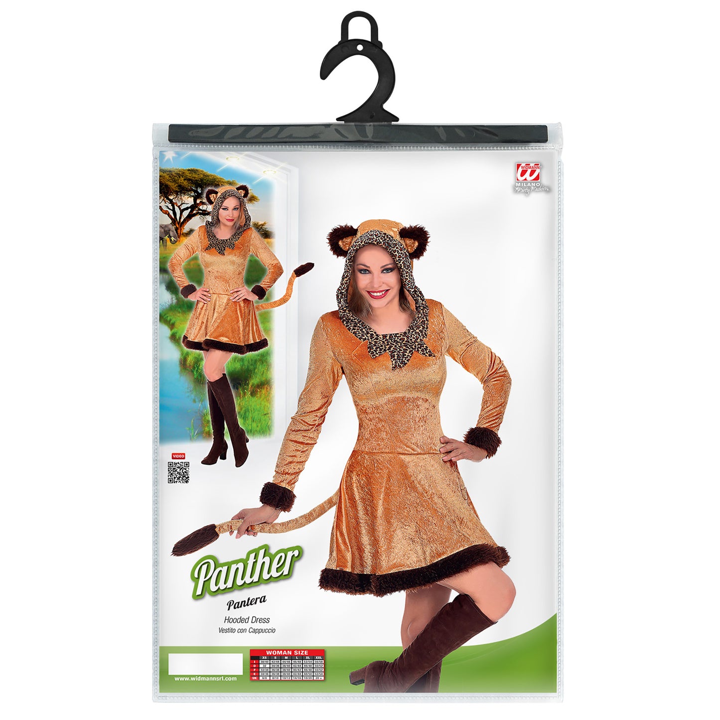 "LEOPARDIN" (Kleid mit Kapuze) – Ansicht 5