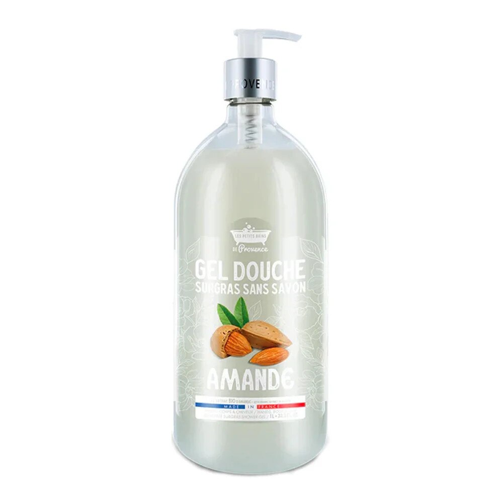 Les Petites Bains de Provence Les Petites Bains de Provence, Almond, Duschgel, Für empfindliche Haut, 1000 ml Regular