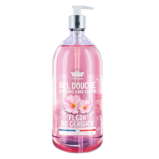 Les Petites Bains de Provence Les Petites Bains de Provence, Cherry Blossom, Duschgel, Für empfindliche Haut, 1000 ml Regular