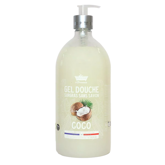 Les Petites Bains de Provence Les Petites Bains de Provence, Coconut, Duschgel, Für empfindliche Haut, 1000 ml Regular