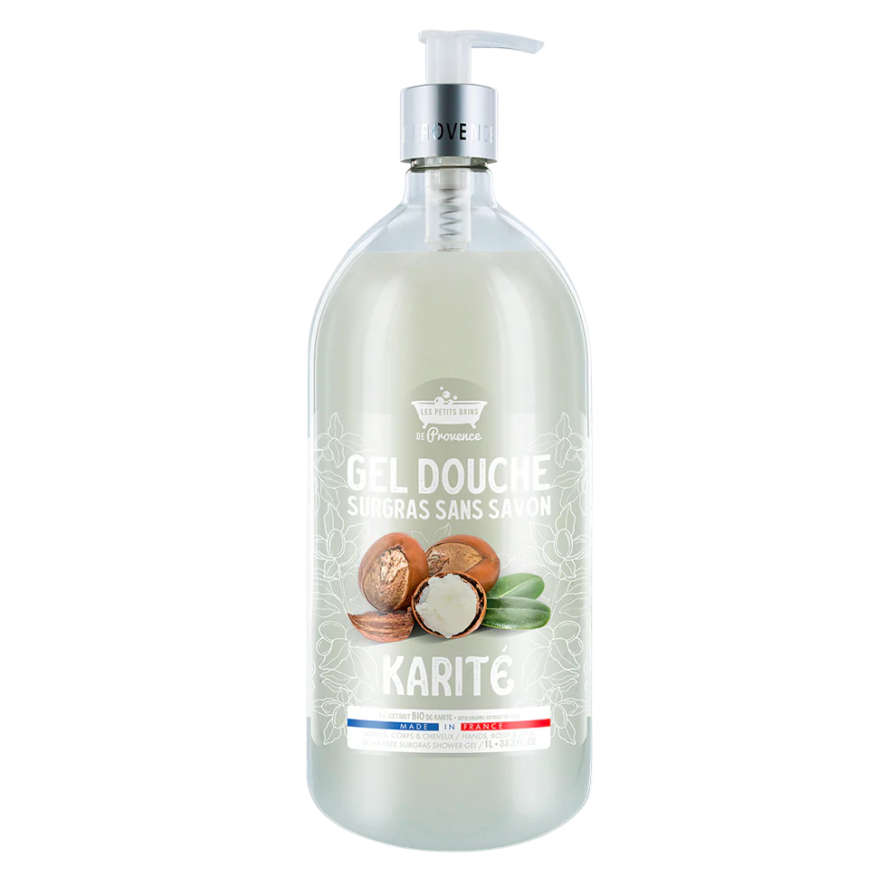 Les Petites Bains de Provence Les Petites Bains de Provence, Karite, Duschgel, Für empfindliche Haut, 1000 ml Regular