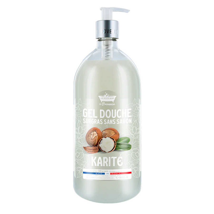 Les Petites Bains de Provence Les Petites Bains de Provence, Karite, Duschgel, Für empfindliche Haut, 1000 ml Regular