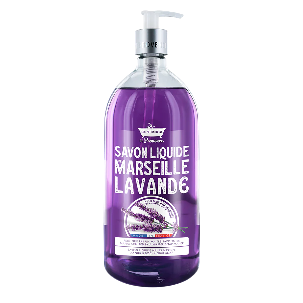 Les Petites Bains de Provence Les Petites Bains de Provence, Marseille, Lavendel, Flüssigseife, Für Hände & Körper, 1000 ml R