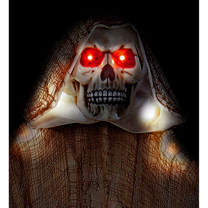 "LEUCHTENDER SENSEMANN MIT LEUCHTENDEN ROTEN LED AUGEN" 170 cm – Ansicht 3