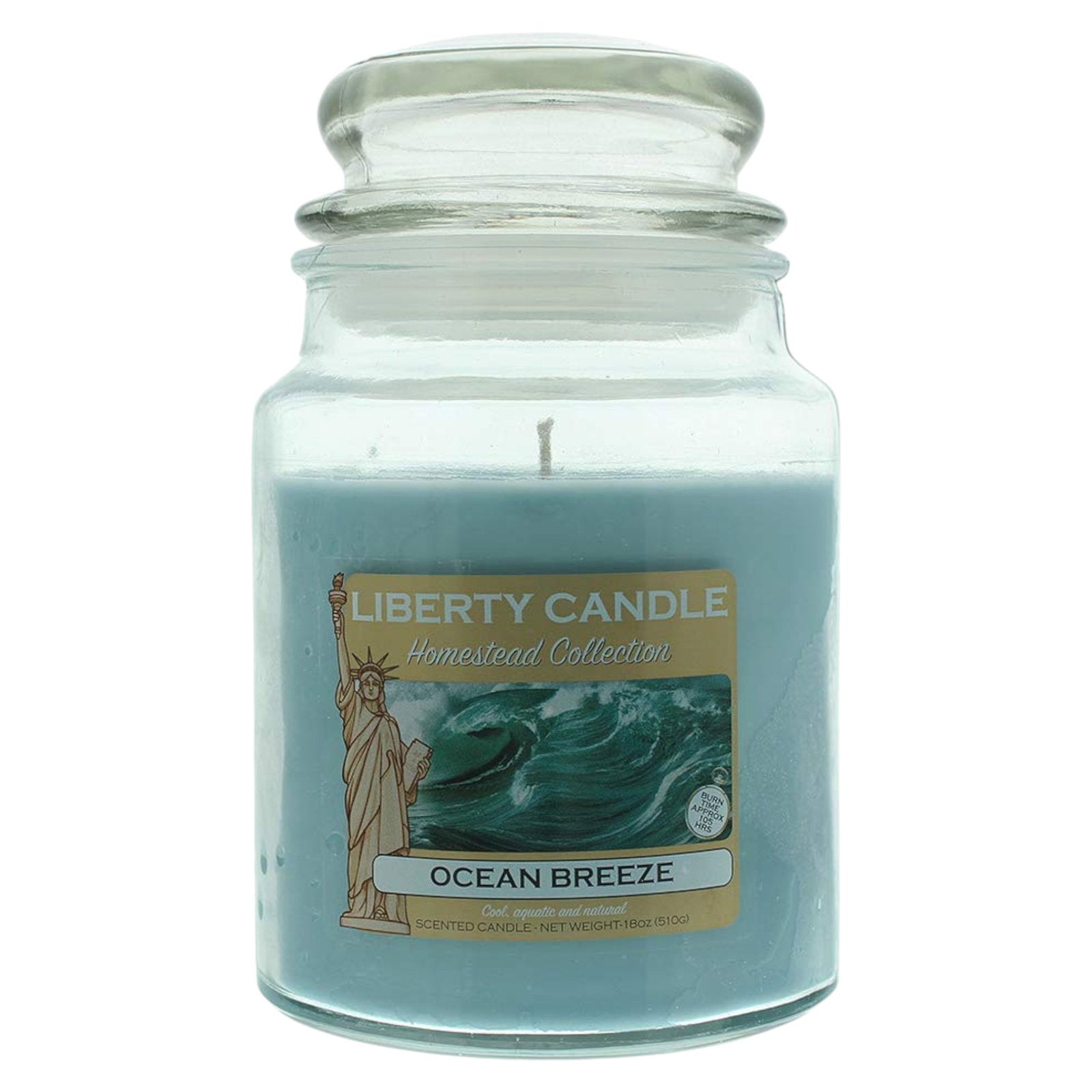 Liberty Candle Liberty Candle, Ocean Breeze, Cool, Duftkerze, 510 g Regular