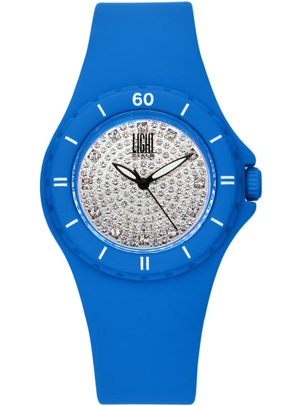 LIGHT TIME LADY DIVER Blue L122AZ Damen Quarzuhr 36 mm blau Polycarbonat – Produktansicht