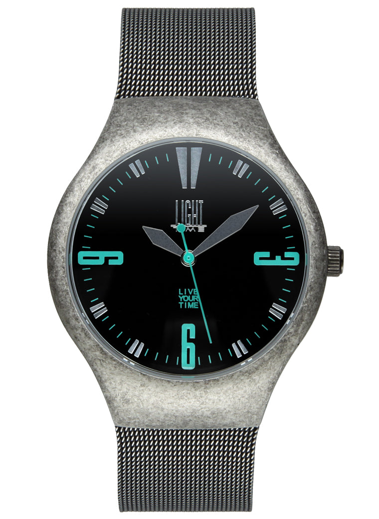 LIGHT TIME MESH VINTAGE L148D Quarzuhr Edelstahl 40 mm – Produktansicht