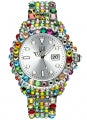 LIGHT TIME MEDITERRANEO Damen Quarzuhr Silber 39 mm Datum – Detailansicht