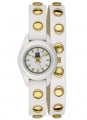 LIGHT TIME Mod. PUNK White Gold Damen Armbanduhr 23 mm – Detailansicht