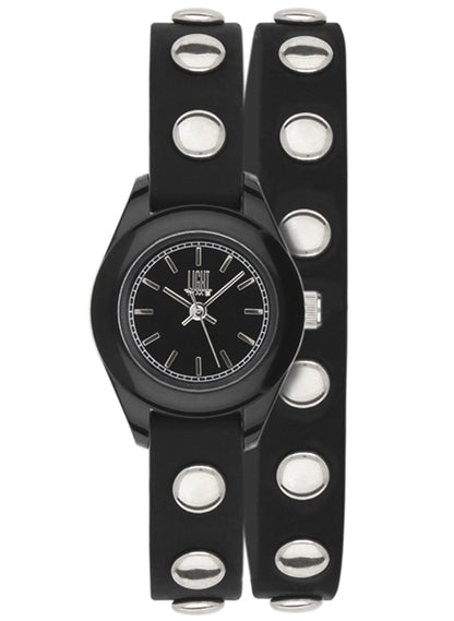 LIGHT TIME PUNK Black Silver L169NE Damen Quarzuhr Schwarz 23 mm – Produktansicht